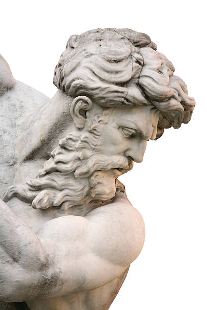 파운턴 의 해왕성 in 나보나 광장 로마, 이탈리아 - neptune naked statue art 뉴스 사진 이미지