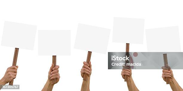 Blank Closet Stock Photo - Download Image Now - Placard, Protest, Human Hand