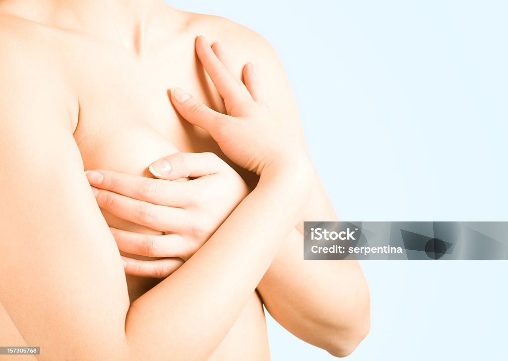 Осторожно - Стоковые фото Женская грудь роялти-фри