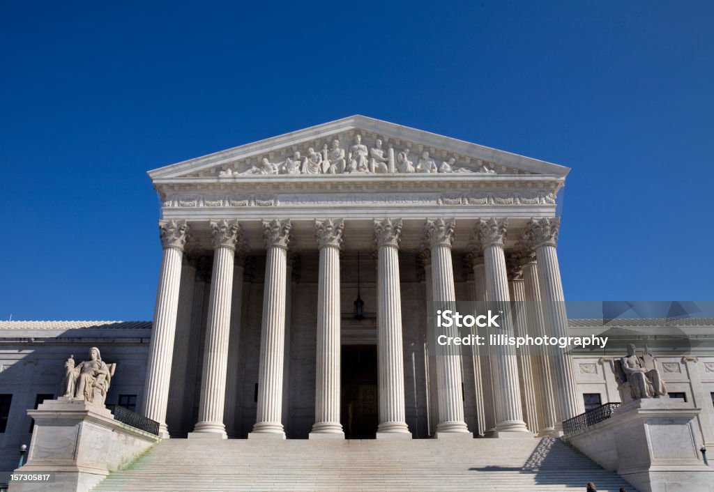 Oberstes Bundesgericht der USA in Washington, DC - Lizenzfrei Architektonische Säule Stock-Foto