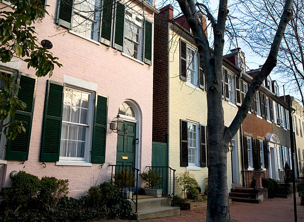 istock Georgetown Townhouses Washington DC 157307069
