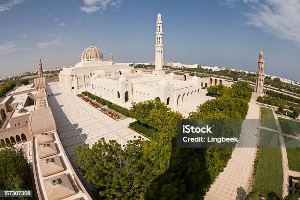 Birds Eye View De Gran Mezquita De Moscatel Foto de stock y más banco de imágenes de Arabesco - Estilo - Arabesco - Estilo, Arabia, Arquitectura