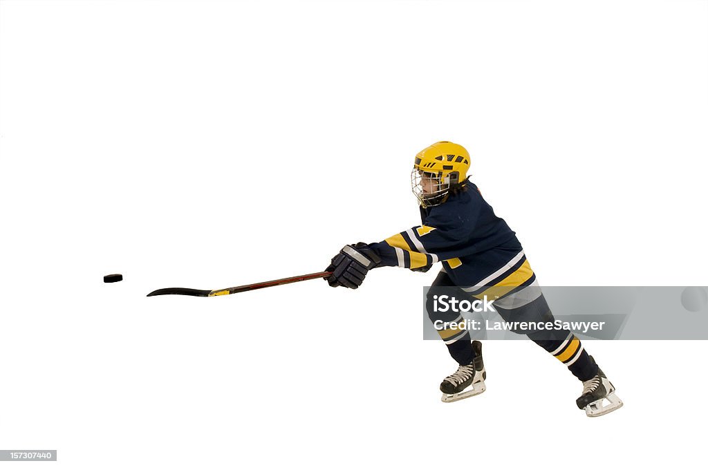 youth hockey azione - Foto stock royalty-free di Pattinaggio sul ghiaccio