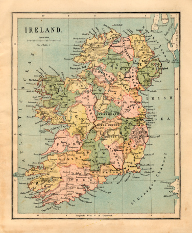 a vintage map of europe