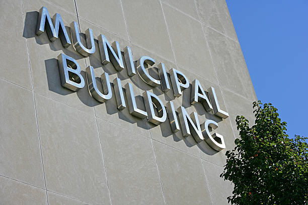 Municipal Building Close-up stock photo