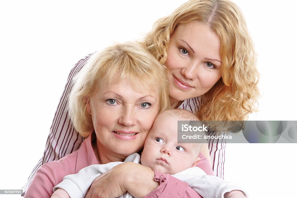 Dziecko Matka i babcia z - Zbiór zdjęć royalty-free (2-5 miesiące)