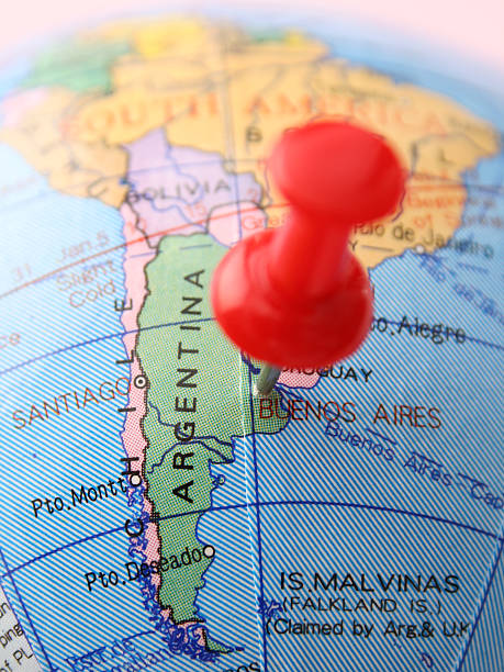 argentina - mapa argentina fotografías e imágenes de stock