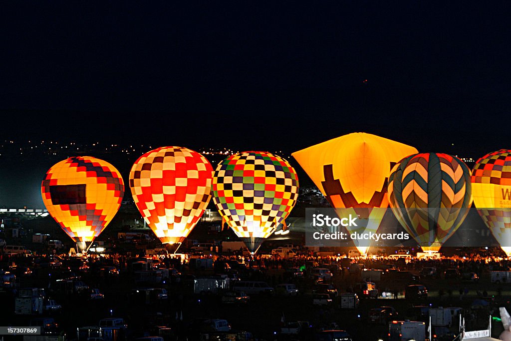 Hot Air Balloons éclatante - Photo de Montgolfière libre de droits