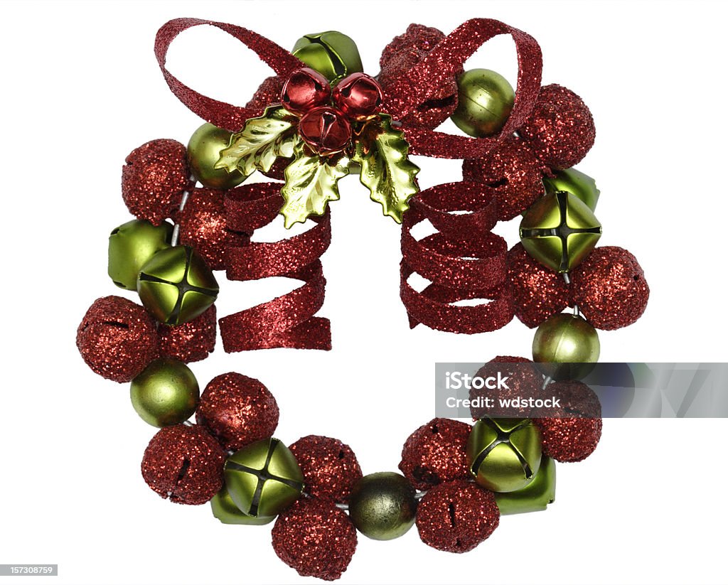 Corona de Navidad con adorno Bells - Foto de stock de Adorno de navidad libre de derechos