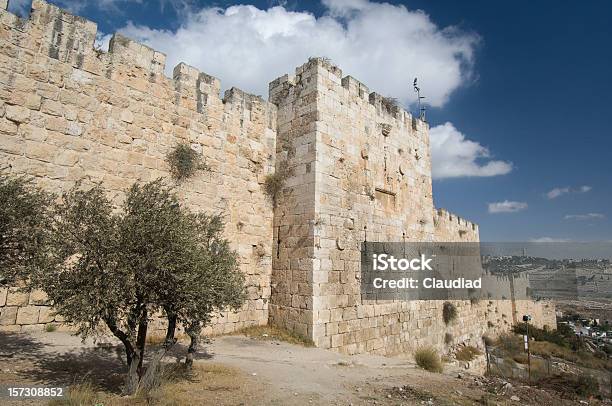 Muralhas De Jerusalém - Fotografias de stock e mais imagens de Jerusalém - Jerusalém, Indústria de construção, Portão