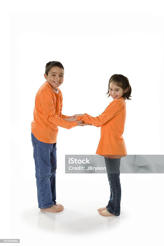 Diversas crianças fonte Letra H laranja usar para tornar isto - Foto de stock de Criança royalty-free