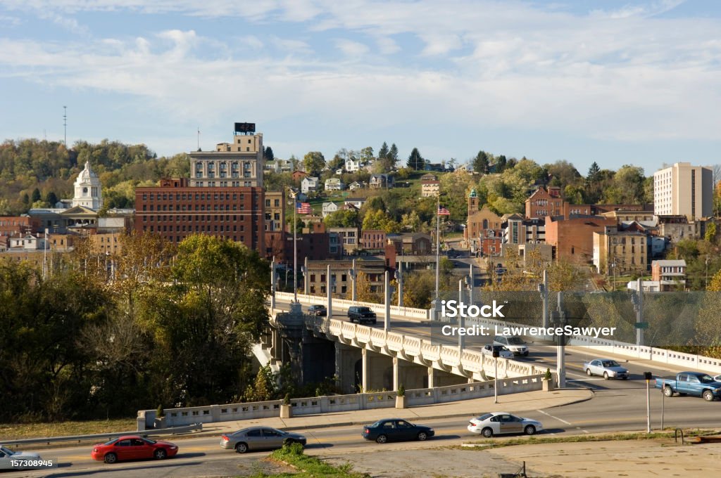 Fairmont, West Virginia, centro città - Foto stock royalty-free di Virginia Occidentale - Stato USA