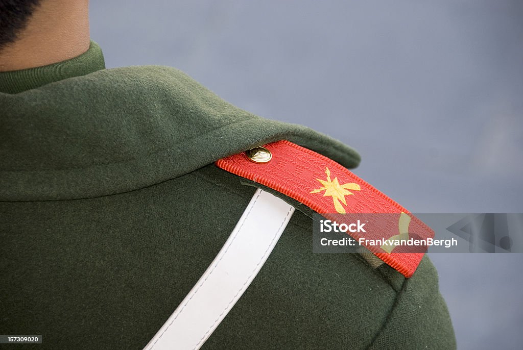 Chinese soldier Shoulder of a chinese soldier. China - East Asia Stock Photo