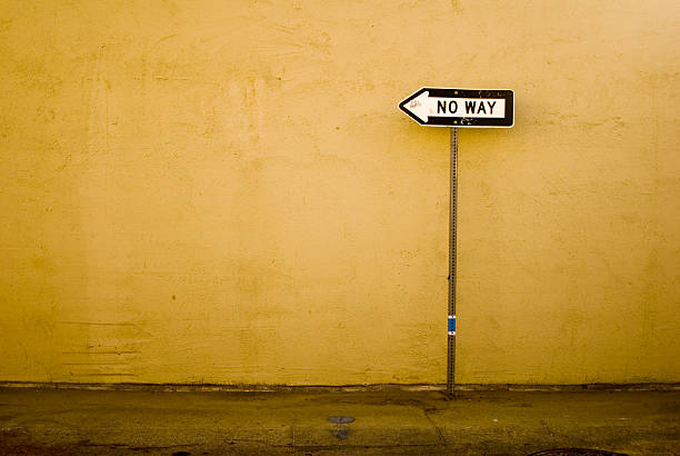 нет way - one way sign road blank стоковые фото и изображения
