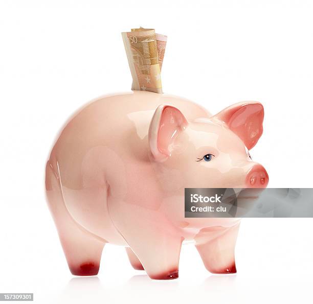 Piggybank - ブタの貯金箱のストックフォトや画像を多数ご用意 - ブタの貯金箱, 50ユーロ紙幣, Bringing Home The Bacon 英語の慣用句