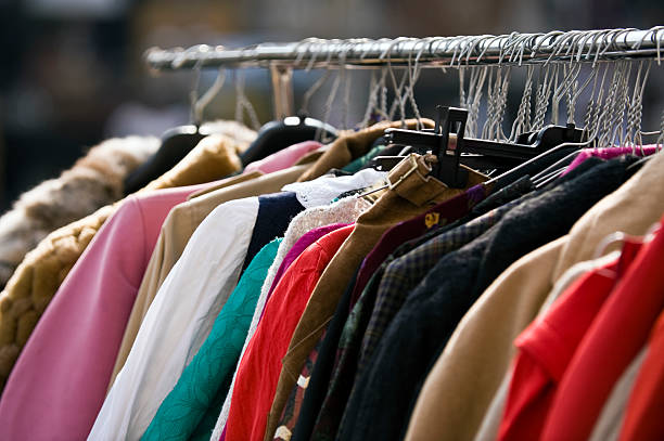 Clothing Second Hand. Color Image disorder at home series bizarre fashion stock pictures, royalty-free photos & images