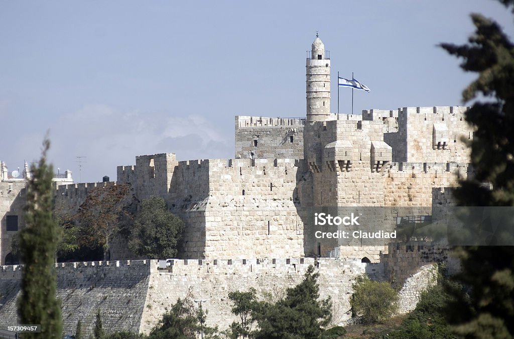 예루살렘 - 로열티 프리 다윗 망대 스톡 사진