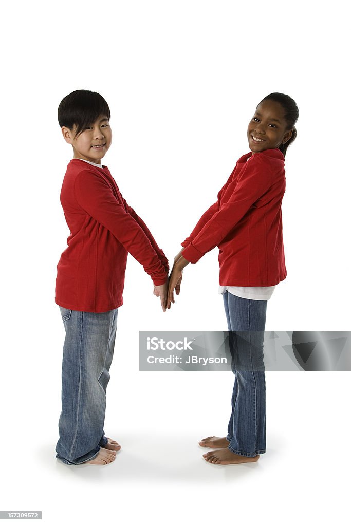 Diversos niños fuente letra M rojo uso para que las palabras - Foto de stock de 10-11 años libre de derechos