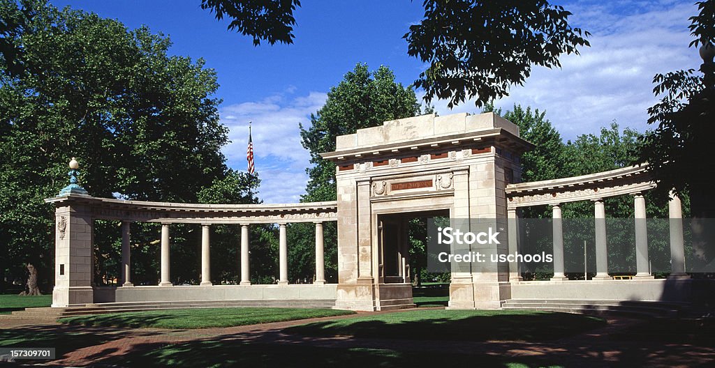 Memorial Arch 、Oberlin 大学 - 大学のロイヤリティフリーストックフォト