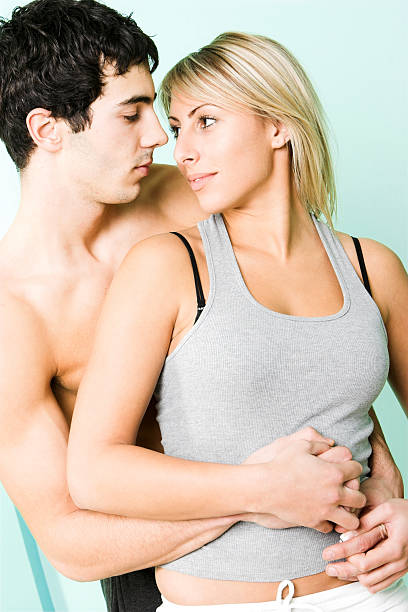 Young sexy couple stock photo