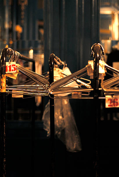 Metallic Hanger stock photo