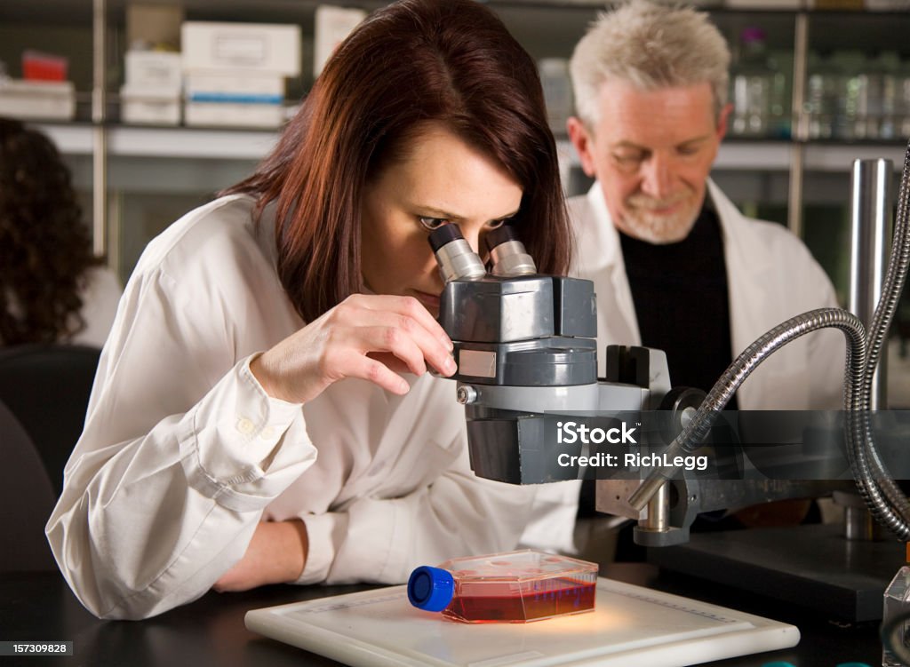 Operaio donna in un laboratorio - Foto stock royalty-free di Adulto