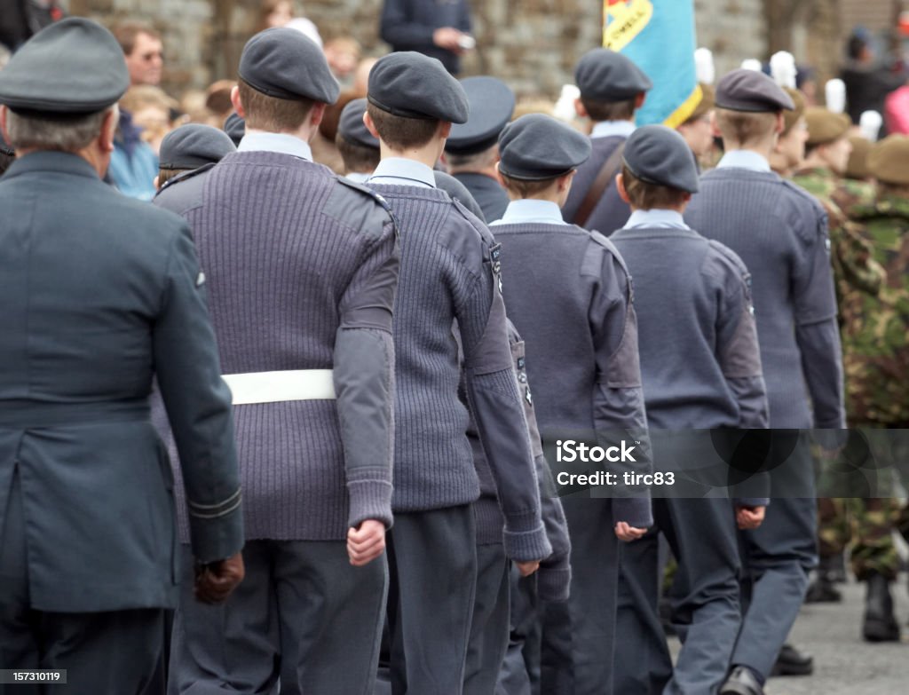 Marchando cadets de la Fuerza Aérea - Foto de stock de R.A.F. libre de derechos