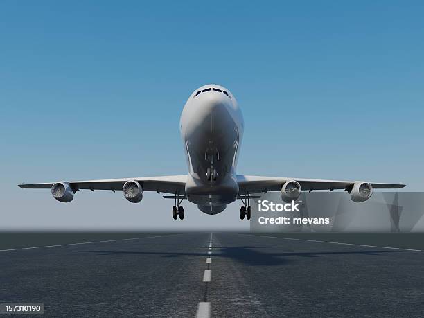 Jet Stock Photo - Download Image Now - Airplane, Taking Off - Activity, Blue