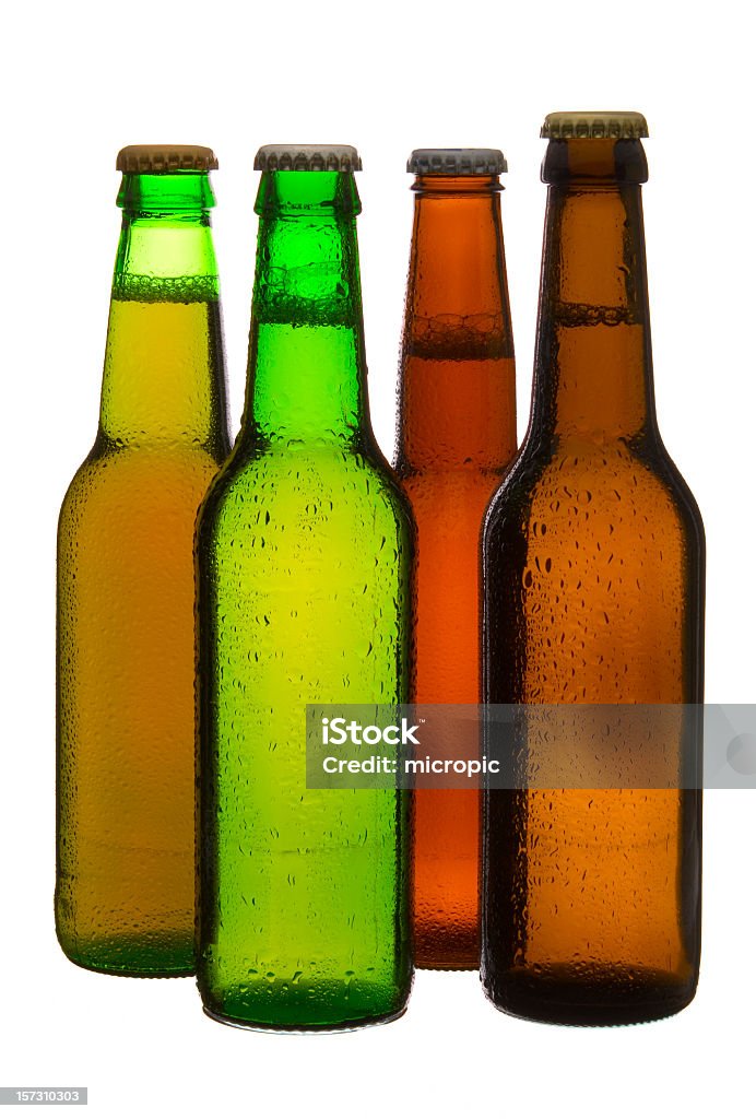 Bottiglie di birra - Foto stock royalty-free di Scontornabile