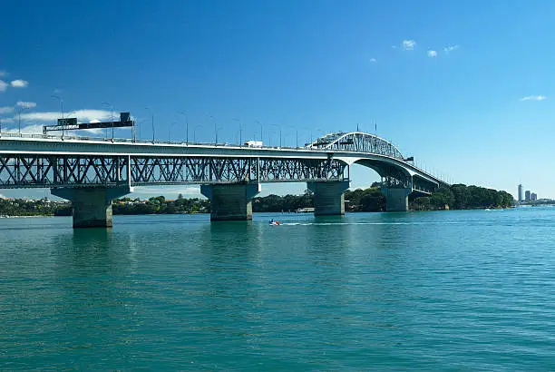 Photo of View of Harbour Bridge in Auckland, New Zealand