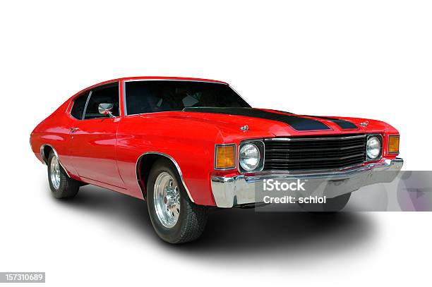 Classico 1971 Chevelle Muscle Car - Fotografie stock e altre immagini di Automobile sportiva - Automobile sportiva, Automobile, Scontornabile