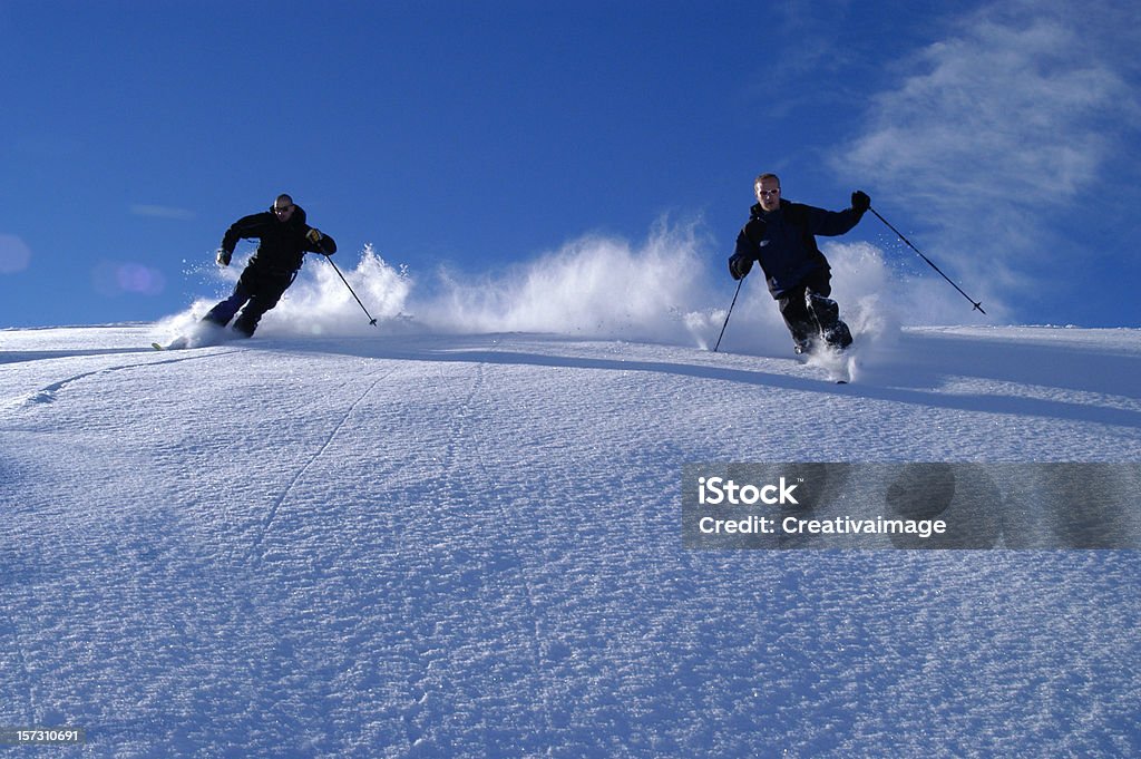 Azione in Neve farinosa - Foto stock royalty-free di Acrobazia