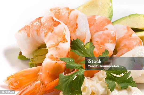 식사 아보카도 새우요 파슬리 새우-해산물에 대한 스톡 사진 및 기타 이미지 - 새우-해산물, 샐러드, 마요네즈