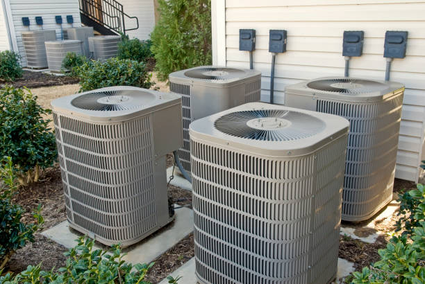 istock Air Conditioning Units In A Multi-Family Apartment Building (Horizontal) 157311034