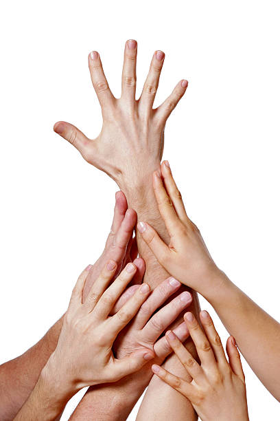 istock Several hands holding on to each other and racking up 157311076