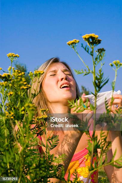 Photo libre de droit de Allergie Saison banque d'images et plus d'images libres de droit de Femmes - Femmes, Éternuer, Une seule femme