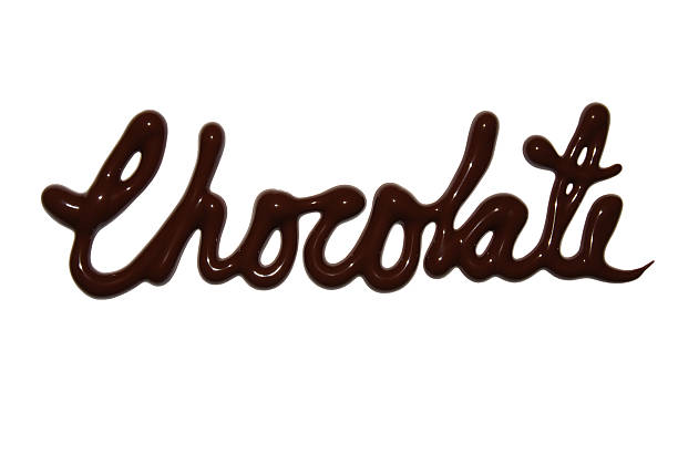 istock Word chocolate written with dark cocoa 157311356