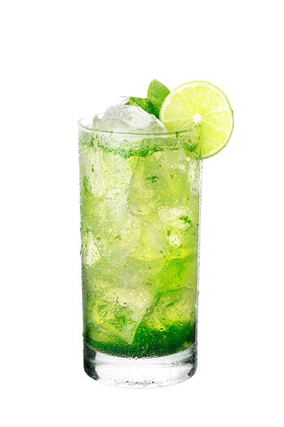 mojito cocktail - lime green imagens e fotografias de stock
