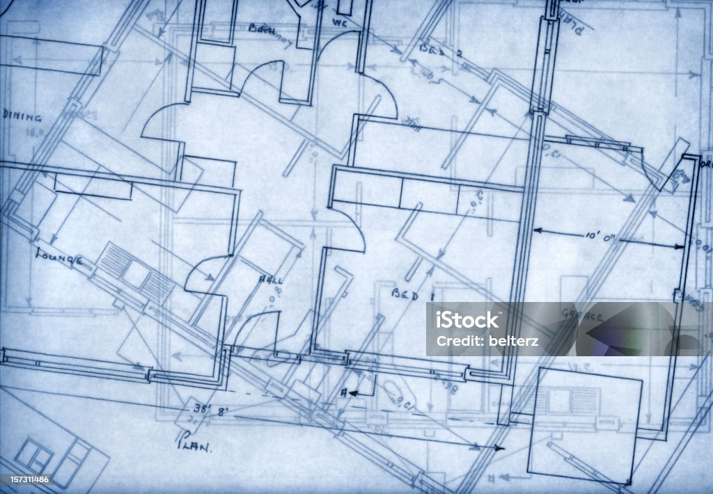 Mappa del piano - Foto stock royalty-free di Architettura