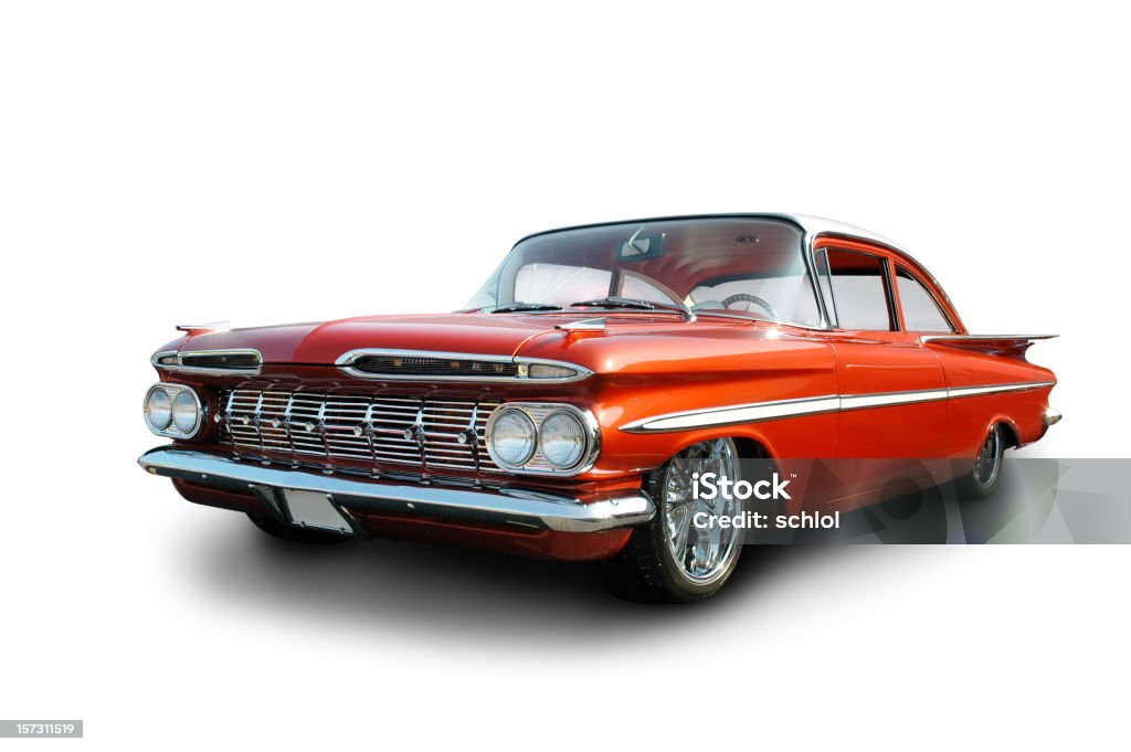 Cruzador de limpeza de 1959 Chevrolet Impala - Royalty-free Carro Foto de stock