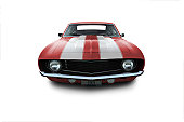 Red 1969 Camaro Muscle Car
