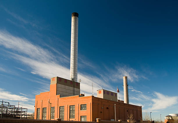 istock Power Plant with Streaky Sky 157311674