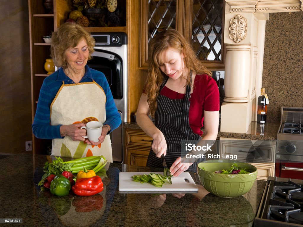 En la cocina, serie - Foto de stock de Abuela libre de derechos