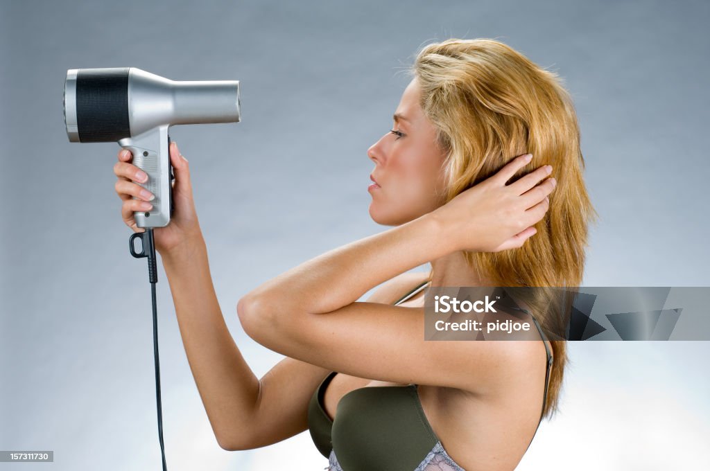 Trocknen Haare - Lizenzfrei Ausgedörrt Stock-Foto