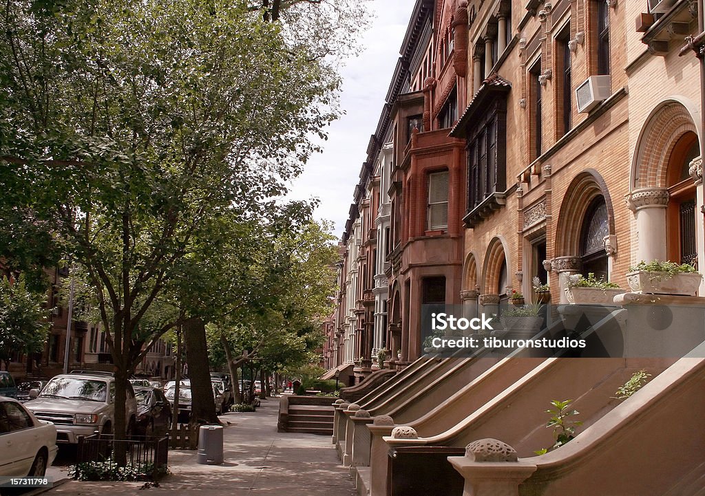 Di New York: Brooklyn Brownstone - Foto stock royalty-free di Brooklyn - New York