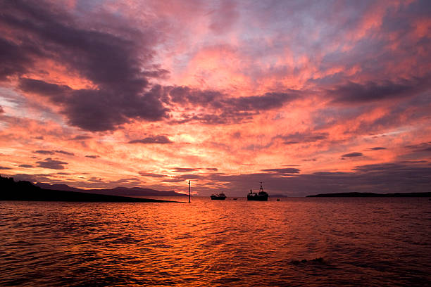 Elgol Fishing Boats  elgol beach stock pictures, royalty-free photos & images