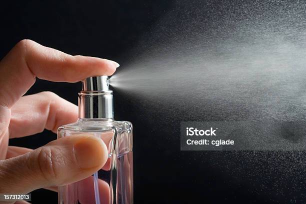 Spray Perfume Stock Photo - Download Image Now - Perfume, Spraying, Scented