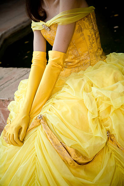 istock Lady in yellow dress 157312206