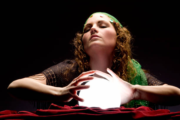 mysterious fortune teller in trance