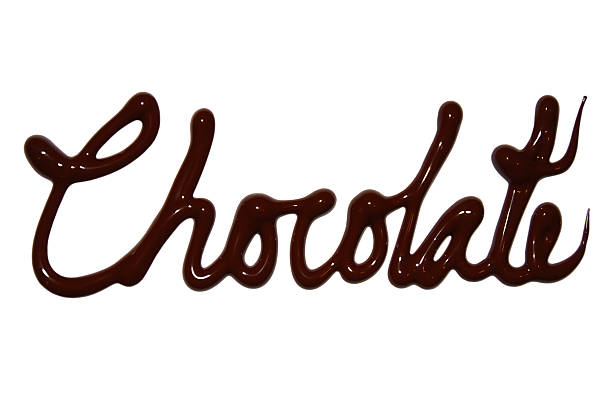 istock Word chocolate hand written with clipping path 157312755